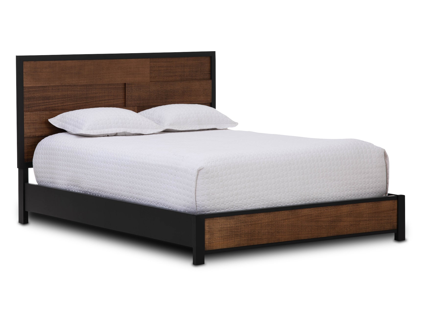 Cama Calabria Negro-Miel Wash - Full/2plz