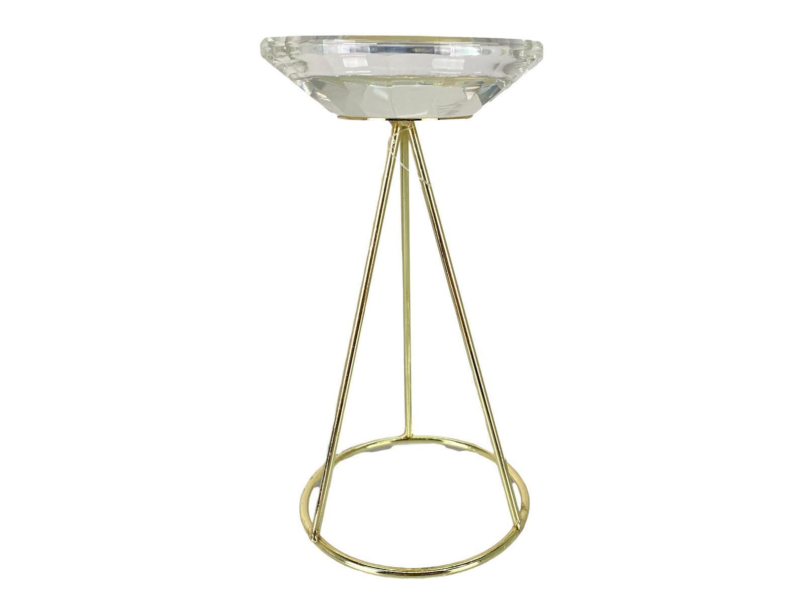 Candelabro Vidrio Dorado